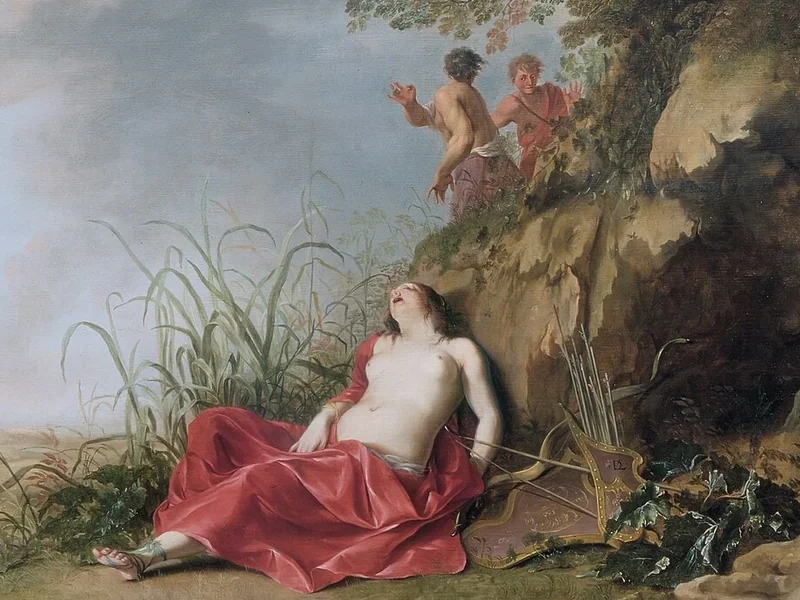 1607-Dirck van der Lisse - Ninfa dormiente